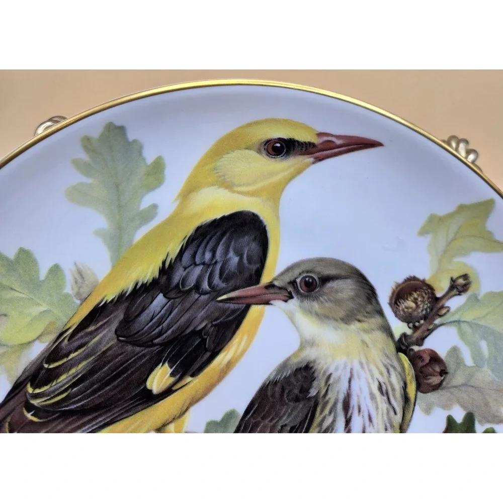 Vintage Collecter's Plate Golden Orioles Part Of The European Songbirds (WWF)
